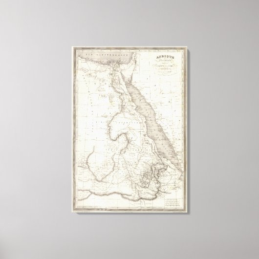 Toile Carte de l'Afrique orientale (Recto)