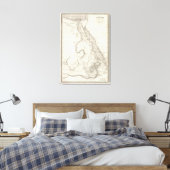 Toile Carte de l'Afrique orientale (Insitu(Chambre))