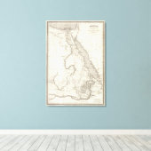 Toile Carte de l'Afrique orientale (Insitu (Plancher de Bois))