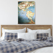 Toile Carte de l'Amérique du Nord et du Sud (Insitu(Chambre))