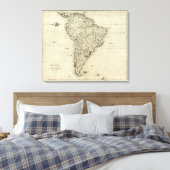 Toile Carte de l'Amérique du Sud (Insitu(Chambre))