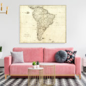 Toile Carte de l'Amérique du Sud (Insitu(Salon))