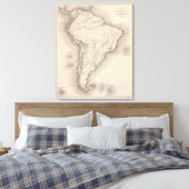 Toile Carte de l'Amérique du Sud 2 (Insitu(Chambre))