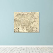 Toile Carte de l'Asie (Insitu (Plancher de Bois))