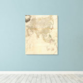 Toile Carte de l'Asie composite (Insitu (Plancher de Bois))