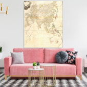 Toile Carte de l'Asie composite (Insitu(Salon))
