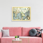 Toile Carte de l'Asie du Sud-Est antique par Mercator /  (Insitu(Salon))