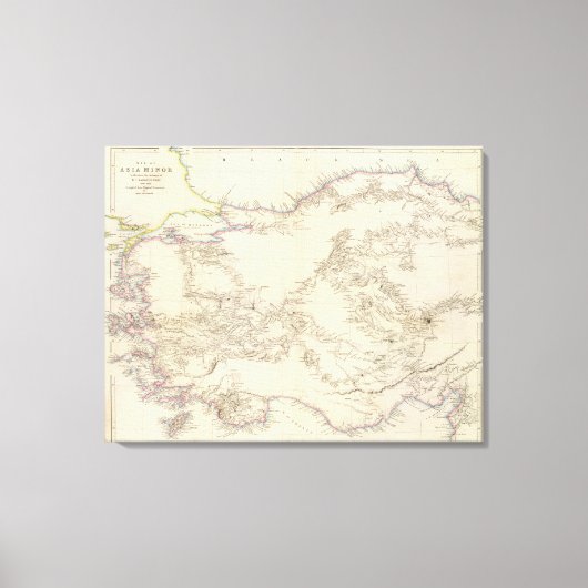 Toile Carte de l'Asie mineure (Recto)
