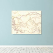 Toile Carte de l'Asie mineure (Insitu (Plancher de Bois))