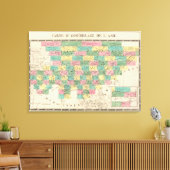 Toile Carte de l'Assemblée de l'Asie (Insitu(Salon))