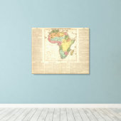 Toile Carte de l'Atlas africain 2 (Insitu (Plancher de Bois))
