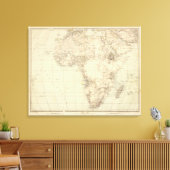 Toile Carte de l'Atlas africain montrant les colonies (Insitu(Salon))