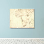 Toile Carte de l'Atlas africain montrant les colonies (Insitu (Plancher de Bois))