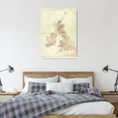 Toile Carte de l'Atlas britannique (Insitu(Chambre))