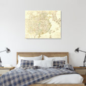 Toile Carte de l'atlas Chine, Corée (Insitu(Chambre))
