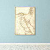 Toile Carte de l'atlas du Moyen-Orient (Insitu (Plancher de Bois))