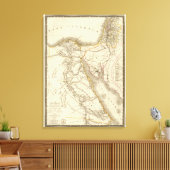 Toile Carte de l'atlas du Moyen-Orient (Insitu(Salon))