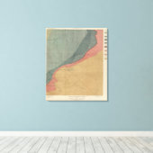 Toile Carte de l'Atlas du parc Hunter (Insitu (Plancher de Bois))