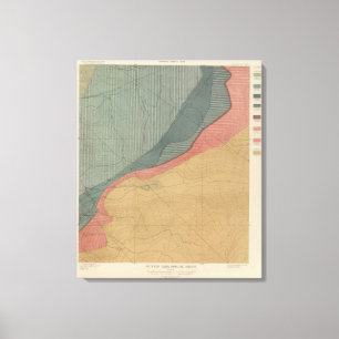 Toile Carte de l'Atlas du parc Hunter