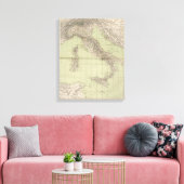 Toile Carte de l'Atlas italien (Insitu(Salon))