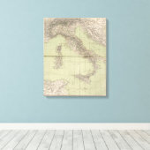 Toile Carte de l'Atlas italien (Insitu (Plancher de Bois))