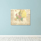 Toile Carte de l'Atlas religieux en Europe (Insitu (Plancher de Bois))