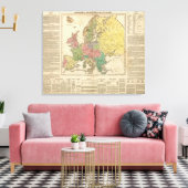 Toile Carte de l'Atlas religieux en Europe (Insitu(Salon))