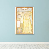 Toile Carte de l'Egypte ancienne, 1584 (Insitu (Plancher de Bois))