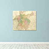 Toile Carte de l'Empire allemand (Insitu (Plancher de Bois))