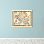 Toile Carte De L'Empire Autrichien (Insitu (Plancher de Bois))