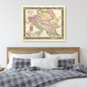 Toile Carte De L'Empire Autrichien (Insitu(Chambre))
