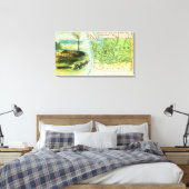 Toile Carte de l'État avec une scène de bûchage (Insitu(Chambre))