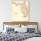 Toile Carte de l'État de Floride (Insitu(Chambre))
