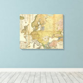Toile Carte de l'ethnographie européenne (Insitu (Plancher de Bois))