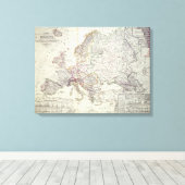Toile Carte de l'Europe, 1841 (Insitu (Plancher de Bois))