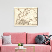 Toile Carte de l'Europe 2 (Insitu(Salon))
