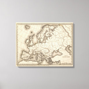 Toile Carte de l'Europe 2