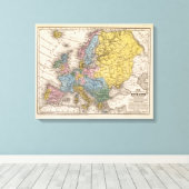 Toile Carte de l'Europe 4 (Insitu (Plancher de Bois))