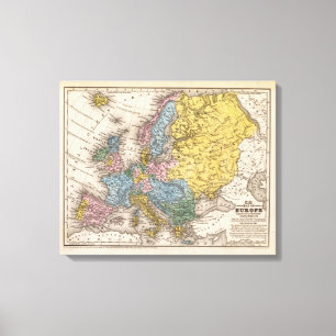 Toile Carte de l'Europe 4