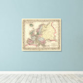 Toile Carte de l'Europe par Mitchell (Insitu (Plancher de Bois))