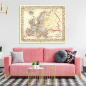 Toile Carte de l'Europe par Mitchell (Insitu(Salon))