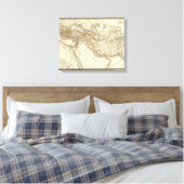 Toile Carte de l'hémisphère oriental du monde classique (Insitu(Chambre))