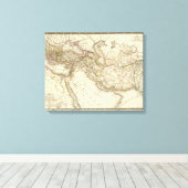 Toile Carte de l'hémisphère oriental du monde classique (Insitu (Plancher de Bois))