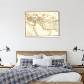 Toile Carte de l'hémisphère oriental du monde classique (Insitu(Chambre))