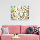 Toile Carte de l'hémisphère Sud, de 'The Celestia (Insitu(Salon))