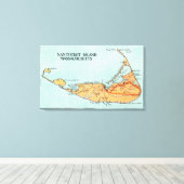 Toile Carte de l'île (Insitu (Plancher de Bois))