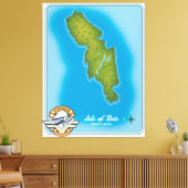 Toile Carte de l'île de Bute (Insitu(Salon))