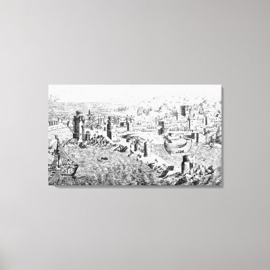 Toile Carte de l'île de Rhodes (Recto)