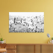 Toile Carte de l'île de Rhodes (Insitu(Salon))