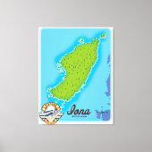 Toile Carte de l'île d'Iona (Recto)